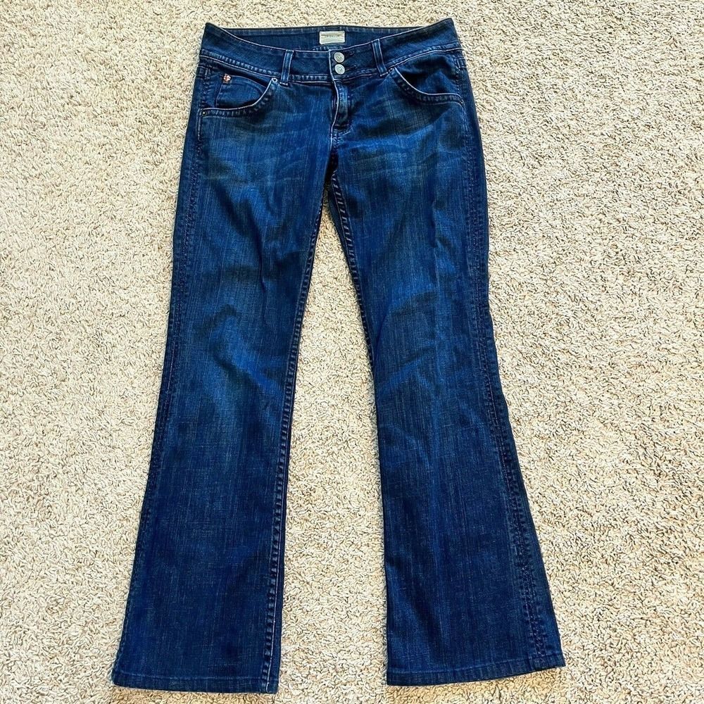 Hudson Women's 28 Boot Cut Low Rise Dark Wash Jeans Style# W170DHA Cotton USA